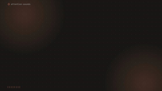 attention-sounds showcase: click to watch with sound