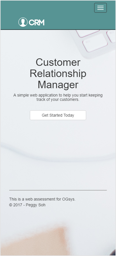 GitHub - peggysoh/CRM: A simple CRM web app