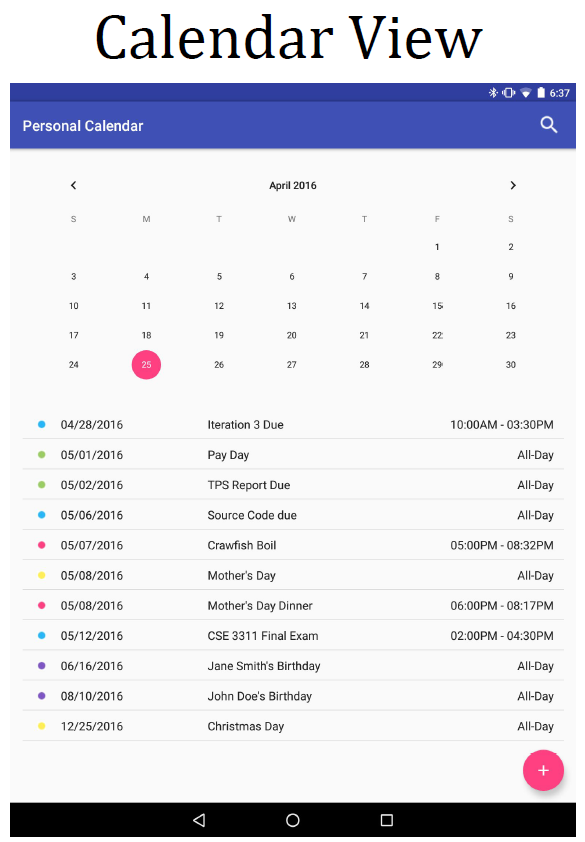 GitHub peggysoh/PersonalCalendar Personal calendar app