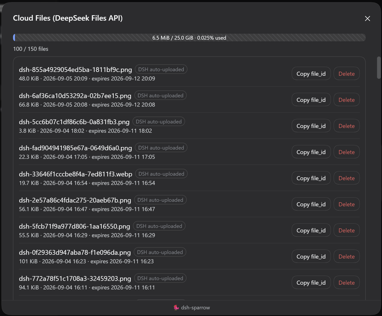 ratio:0.15 Cloud Files panel