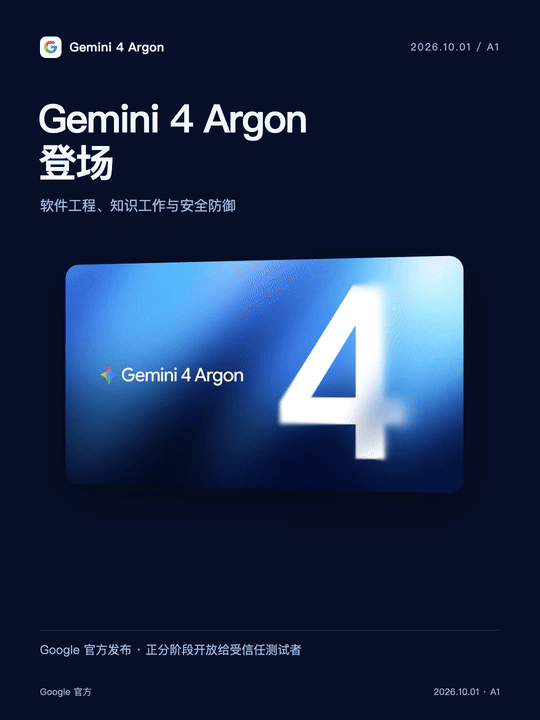 Gemini 4 Argon 登场