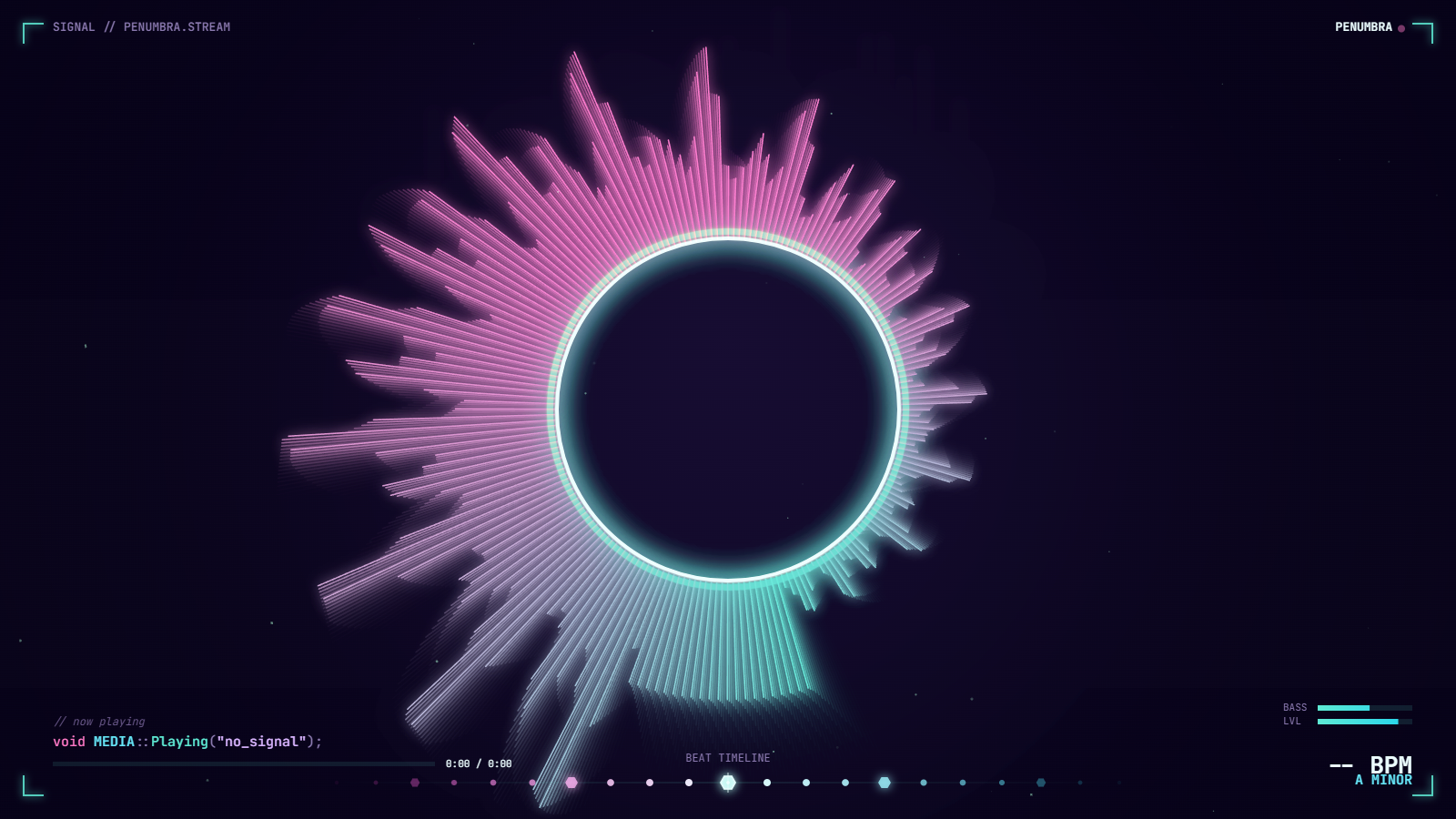 Eclipse Core — corona ring with the spectrum drawn as corona spikes
