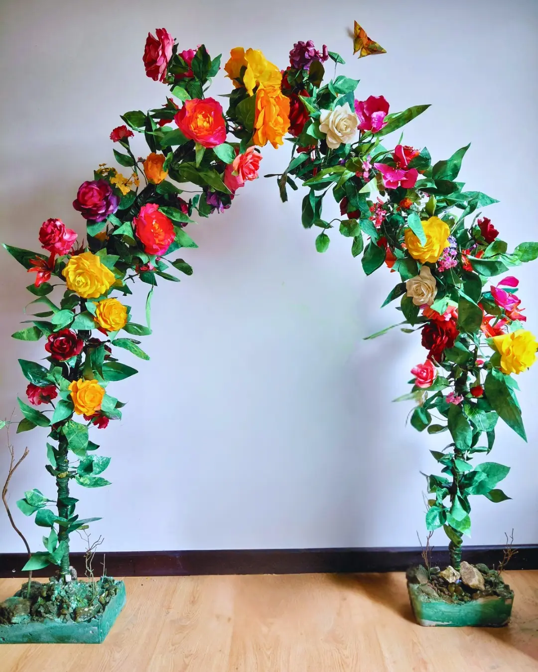 installations handmade paper flowers