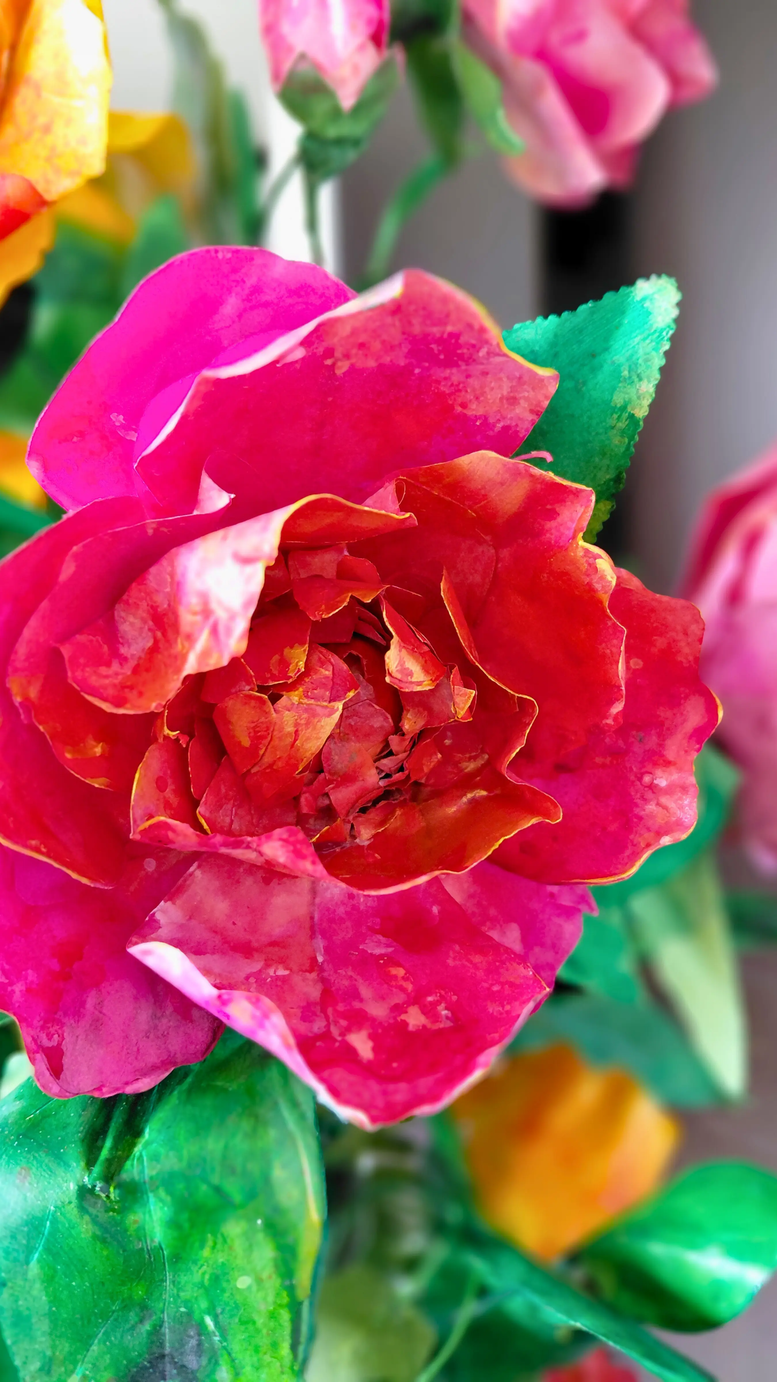 peonies handmade paper flowers