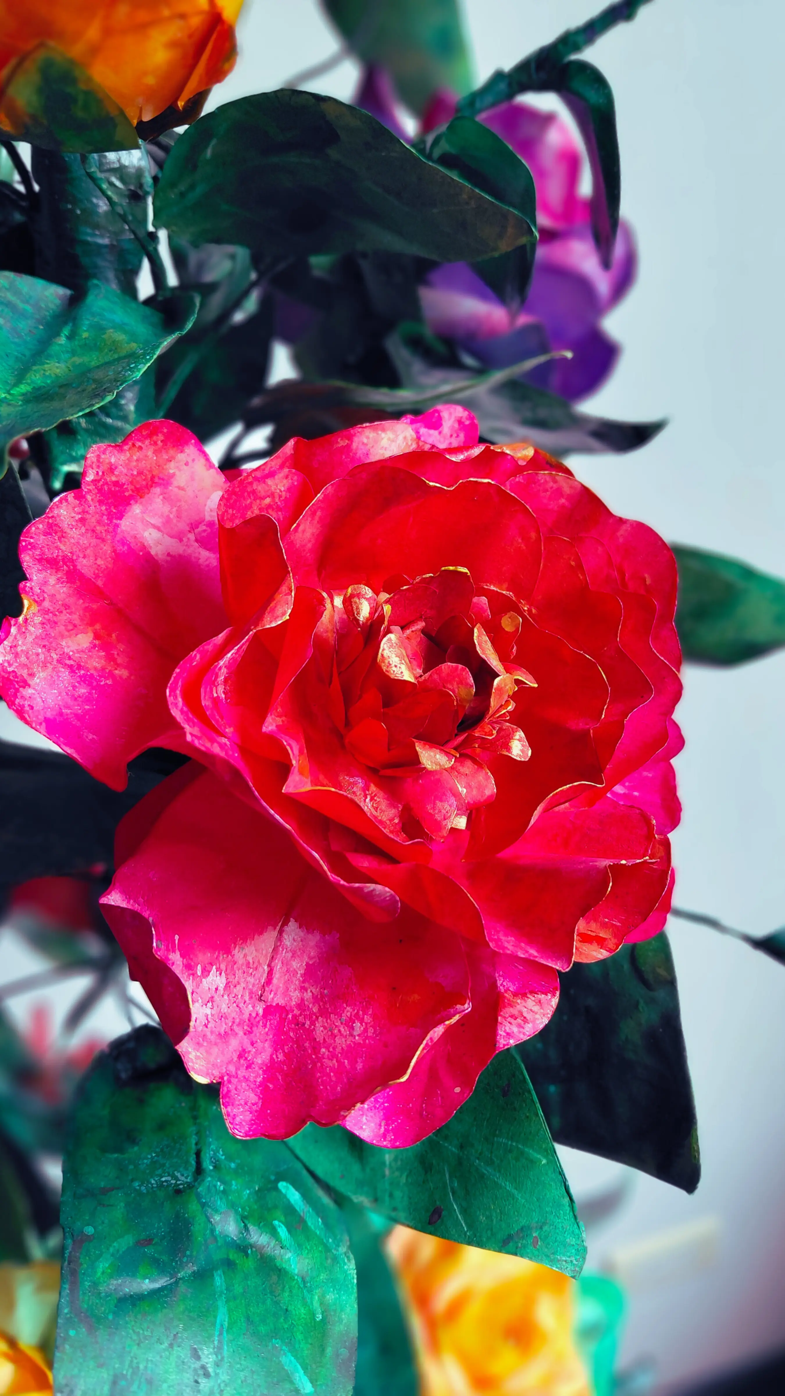 peonies handmade paper flowers