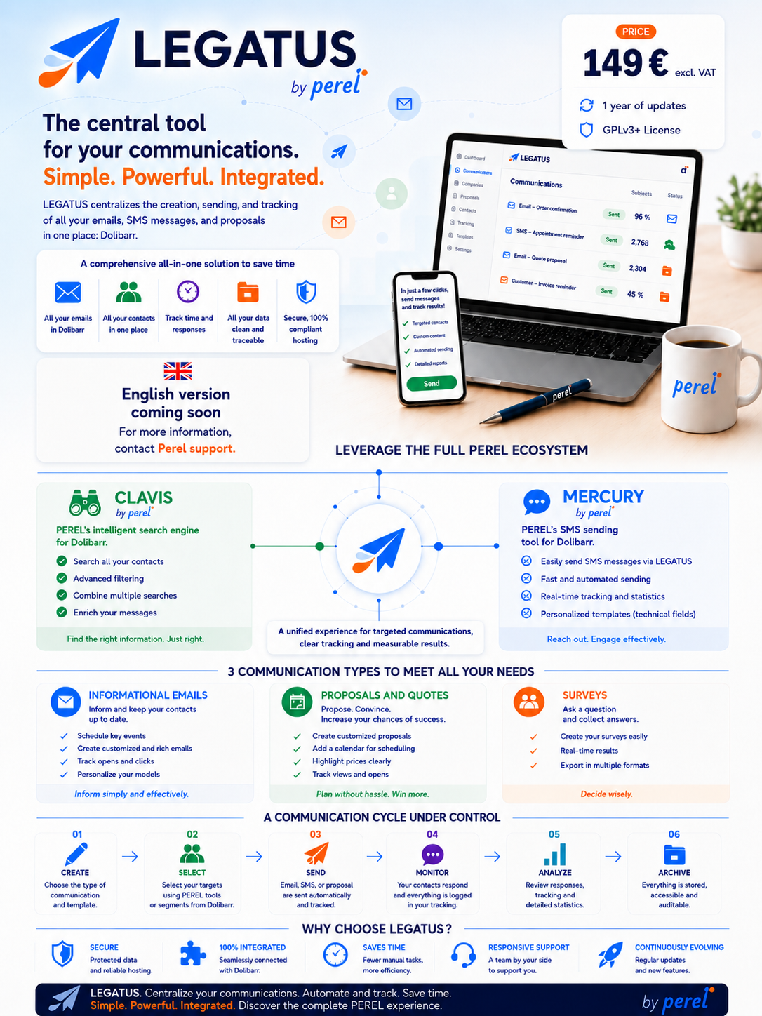 Legatus– Send Communications, Target Recipients and Schedule Appointments