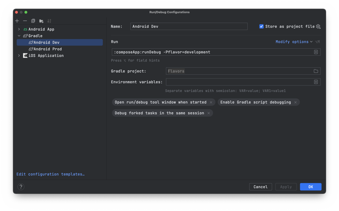 Shared Module Configuration