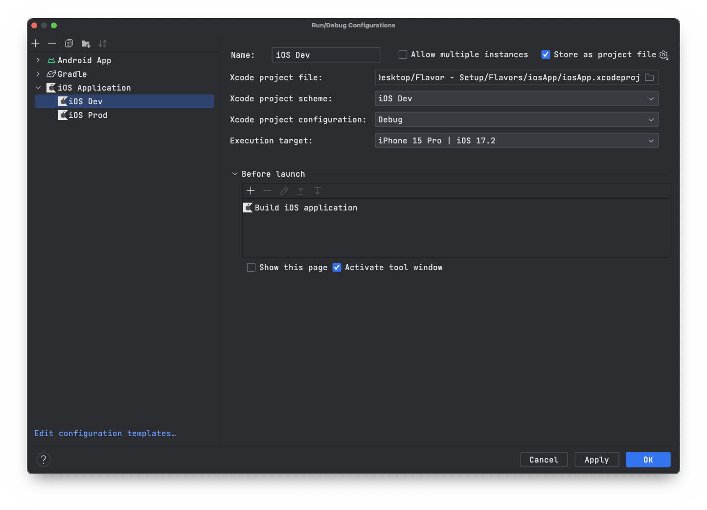 Shared Module Configuration