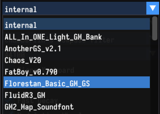 soundfont select Image