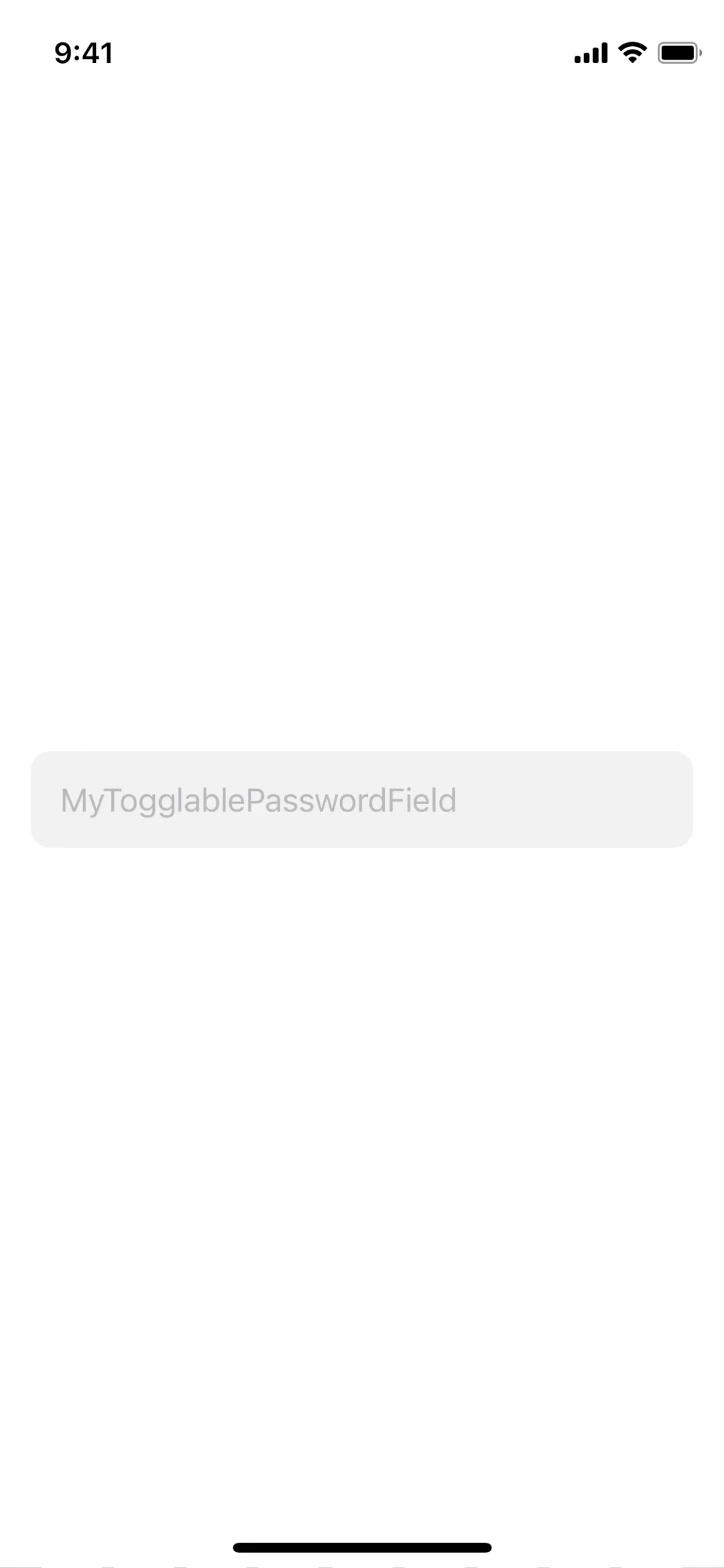 TogglableSecureField demo