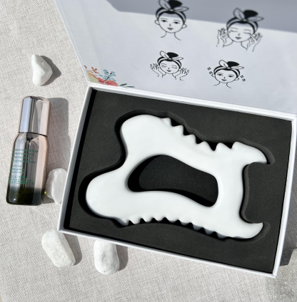 CG-01 White ceramic Gua Sha tool