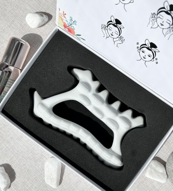 CG-02 Ergonomic ceramic Gua Sha tool