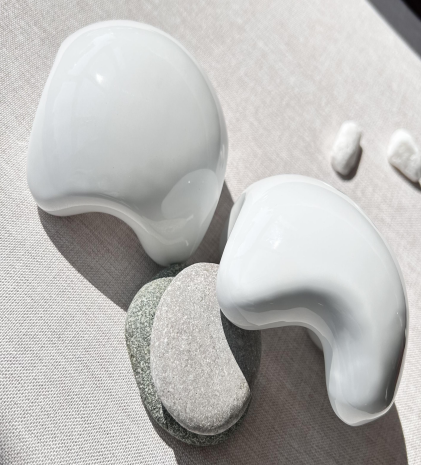 CG-11 Thick rounded ceramic Gua Sha tool