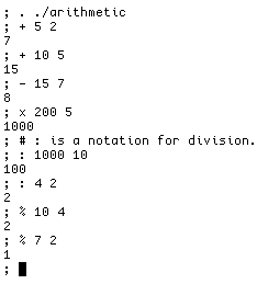 Arithmetic demonstration