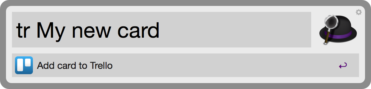 Creating Trello cards with Alfred