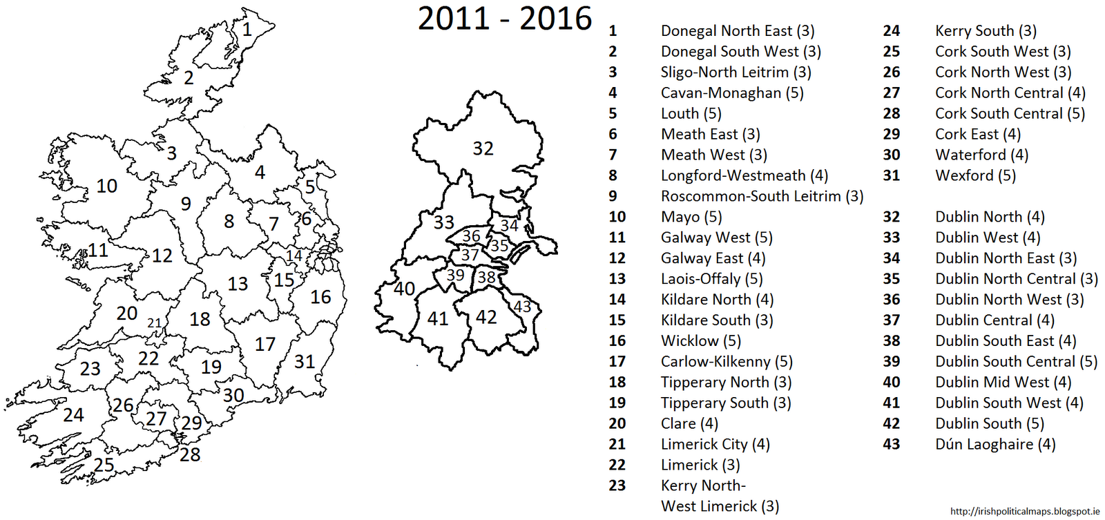 Irish Const Map 2011 2016 