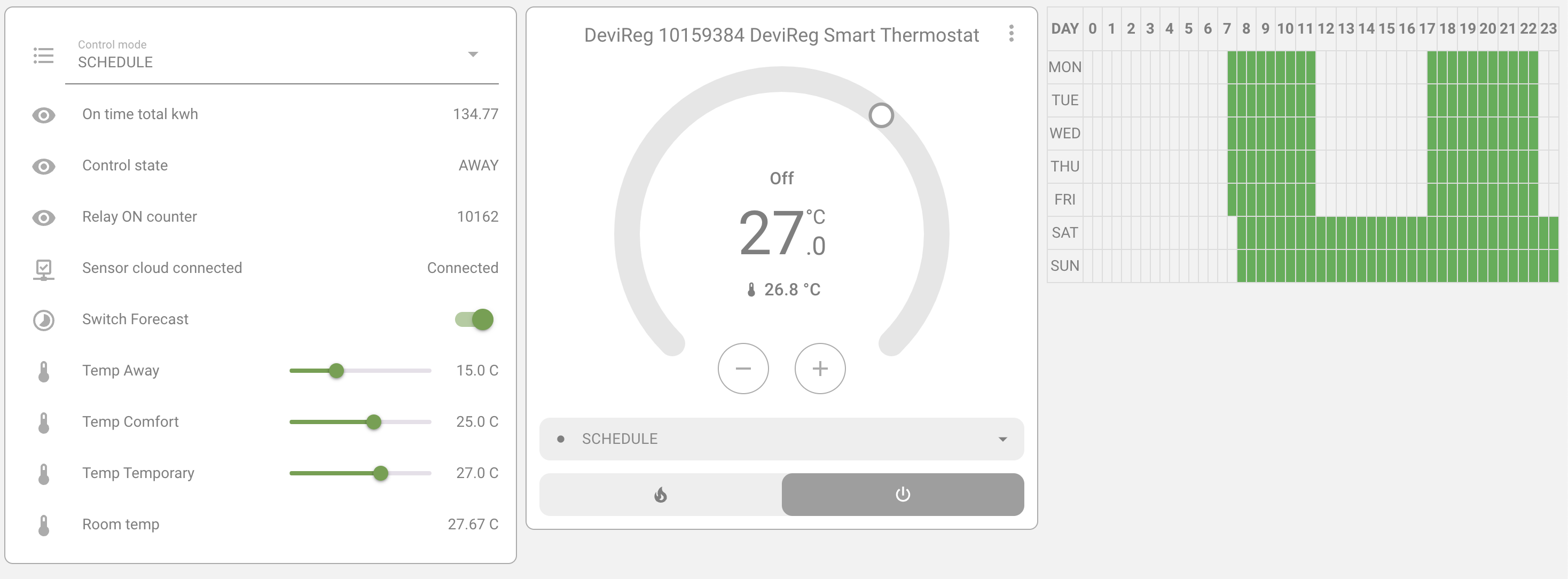 Weekly Schedule UI