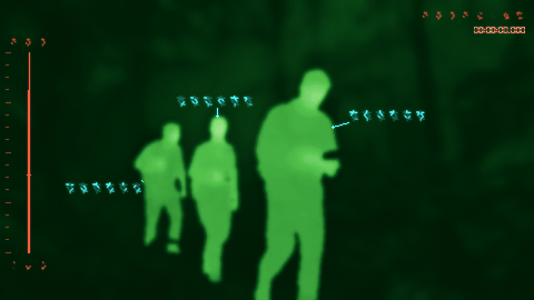 Green Phosphor palette: a monochrome green night-vision style