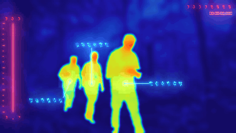 The same neon HUD with gentle synchronized flicker