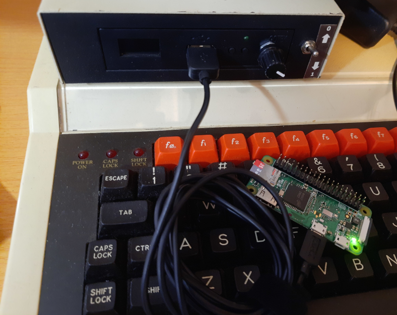 Prototype connected to a BBC Master 128