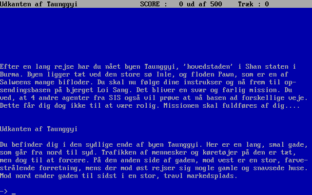 Screendump fra spillet