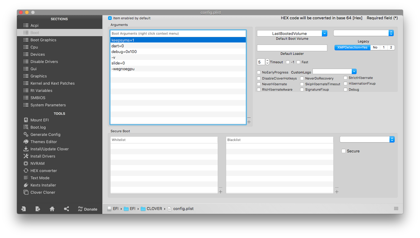 Clover config.plist настройка. Idle на маке. SMBIOS Mac Pro 2013. Opencore config.