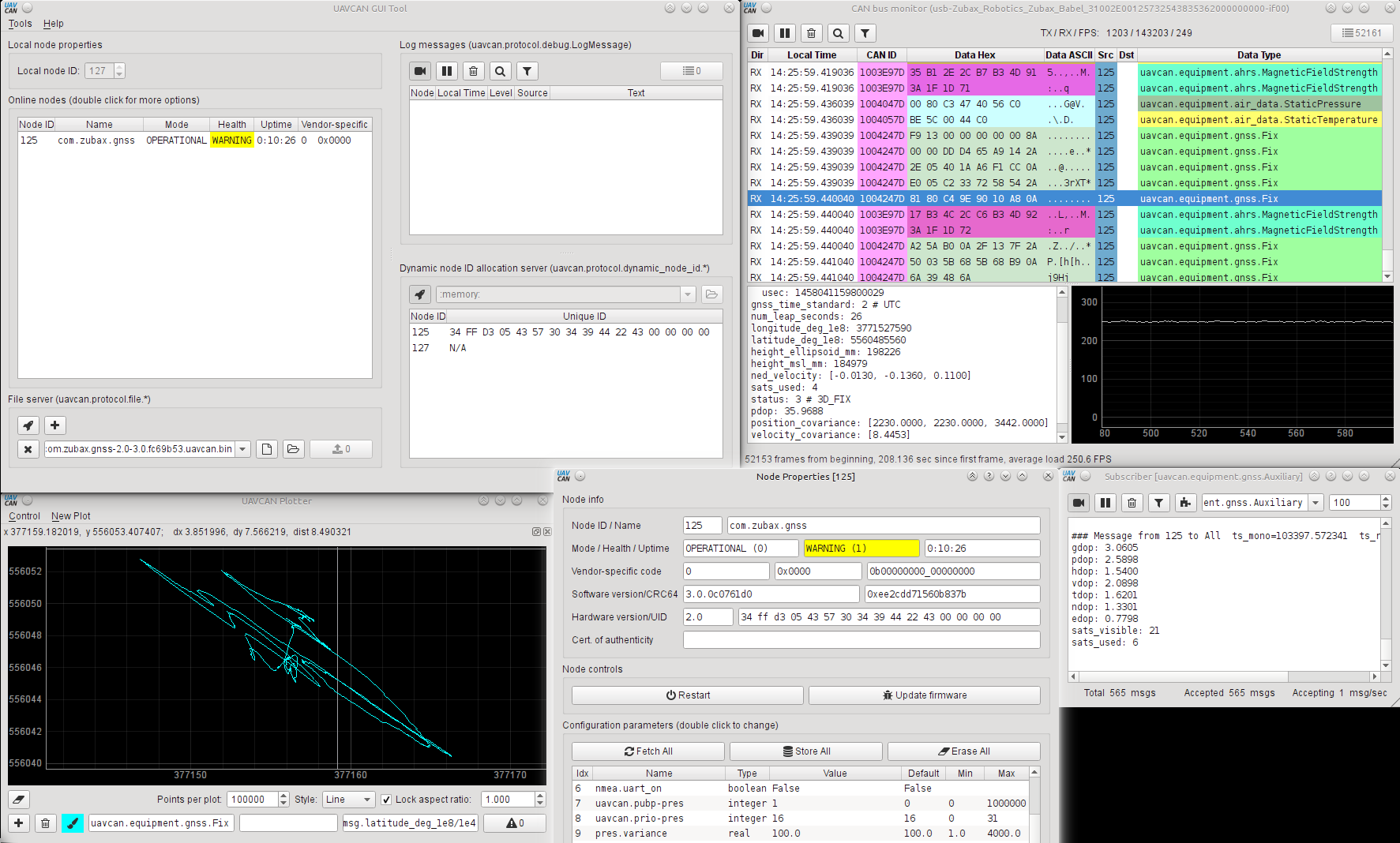 DroneCAN GUI Tool screenshot