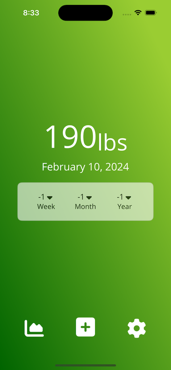Home Screen weight loss