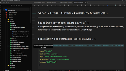 Arcadia Theme Preview