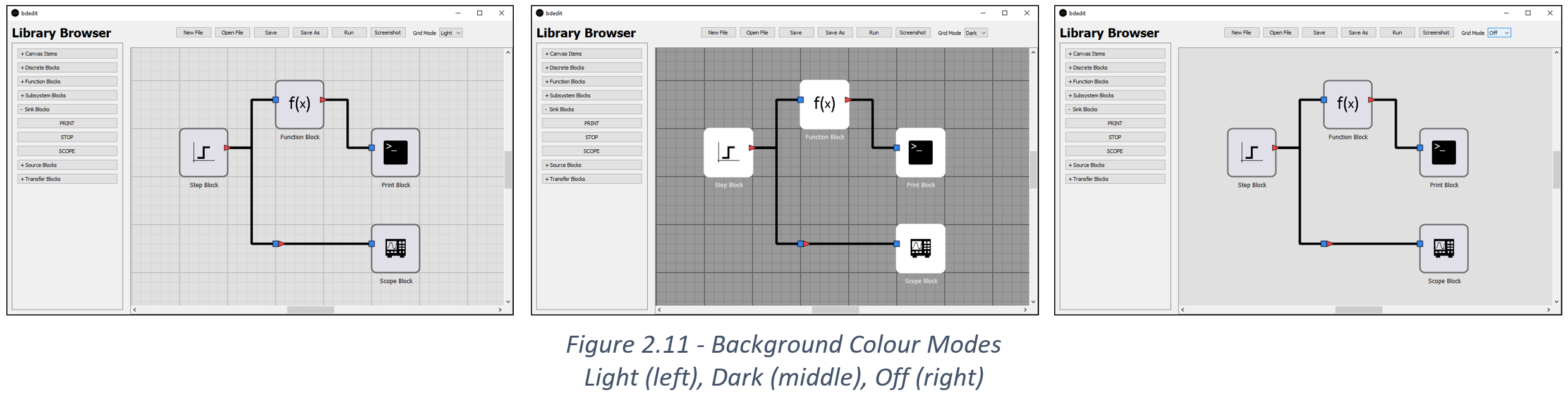 Background Colour Modes