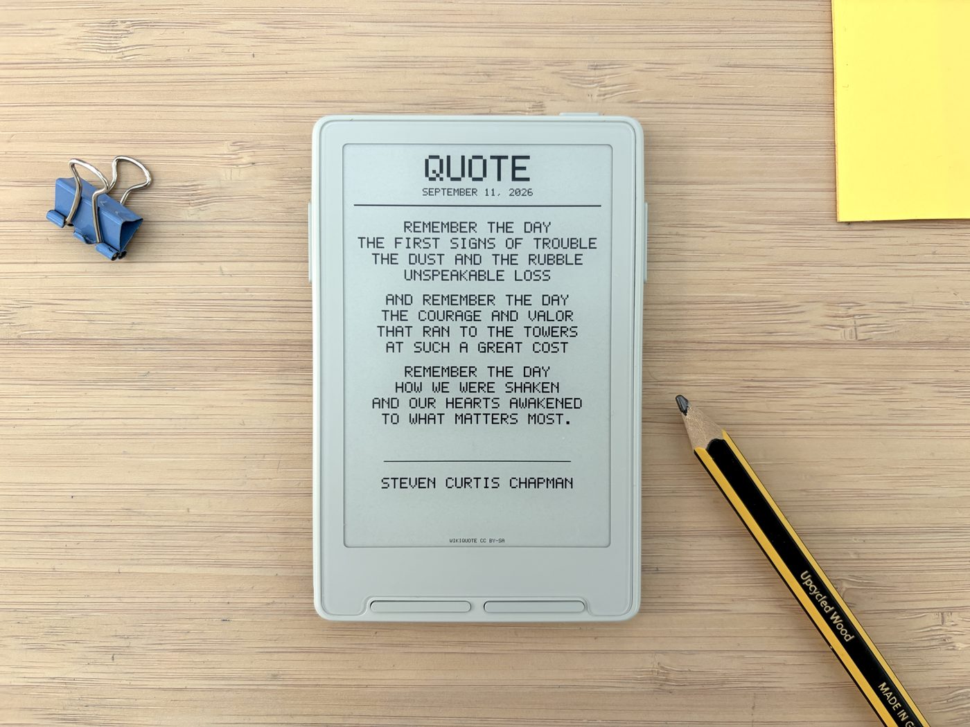 Crosspoint Cards running on an Xteink X3 e-ink reader