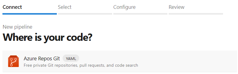 Azure DevOps Pipelines Connect Azure Repos Git