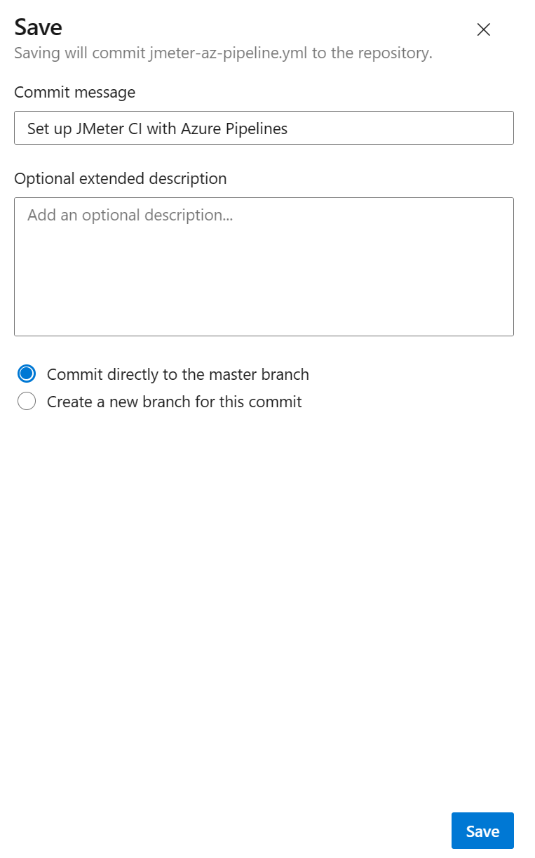 Azure DevOps Pipelines Rename the Pipelines Yaml File, Save