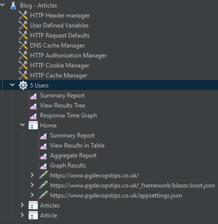 JMeter add listeners