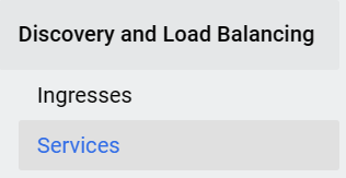 Kubernetes Dashboard Discovery And Load Balancing Services Navigation