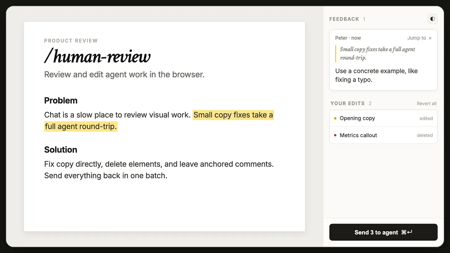 Human Review visual editor