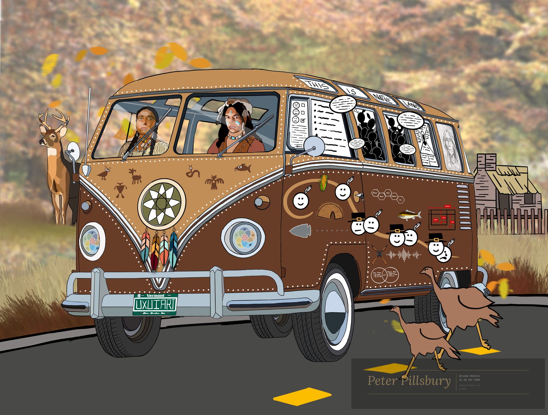 Happy Path Turkey — Peter Pillsbury Art