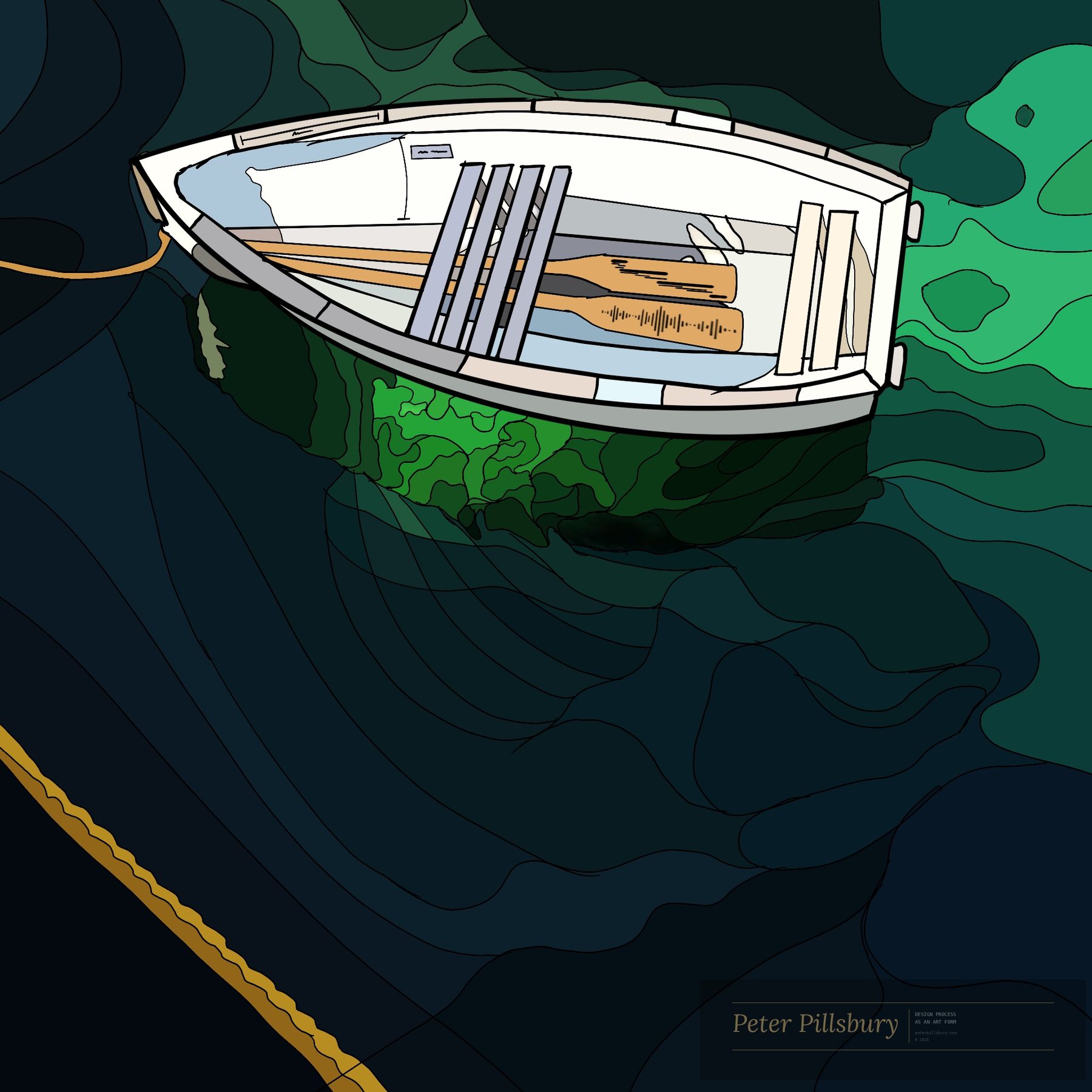 Pug Boat — Peter Pillsbury Art
