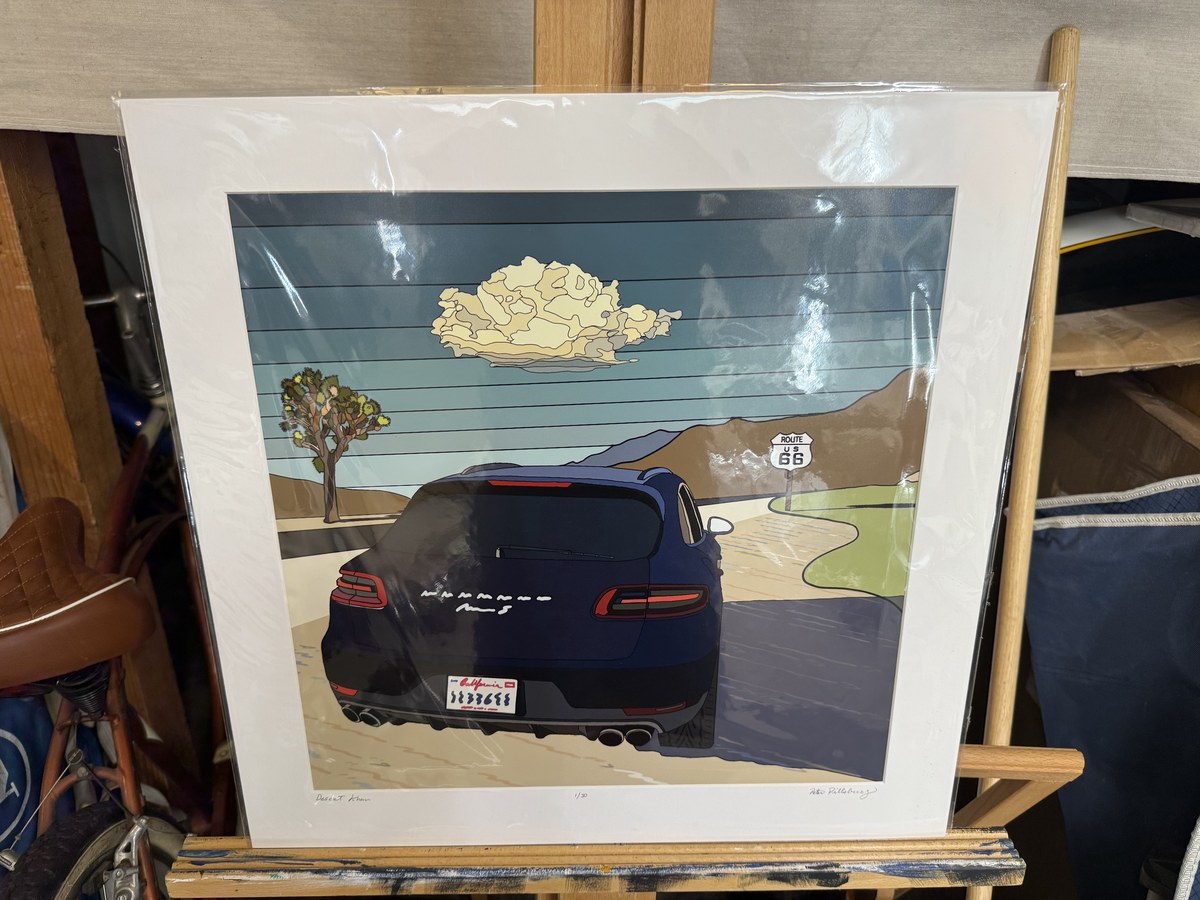 Signed limited edition print in 20x20 mat, square format