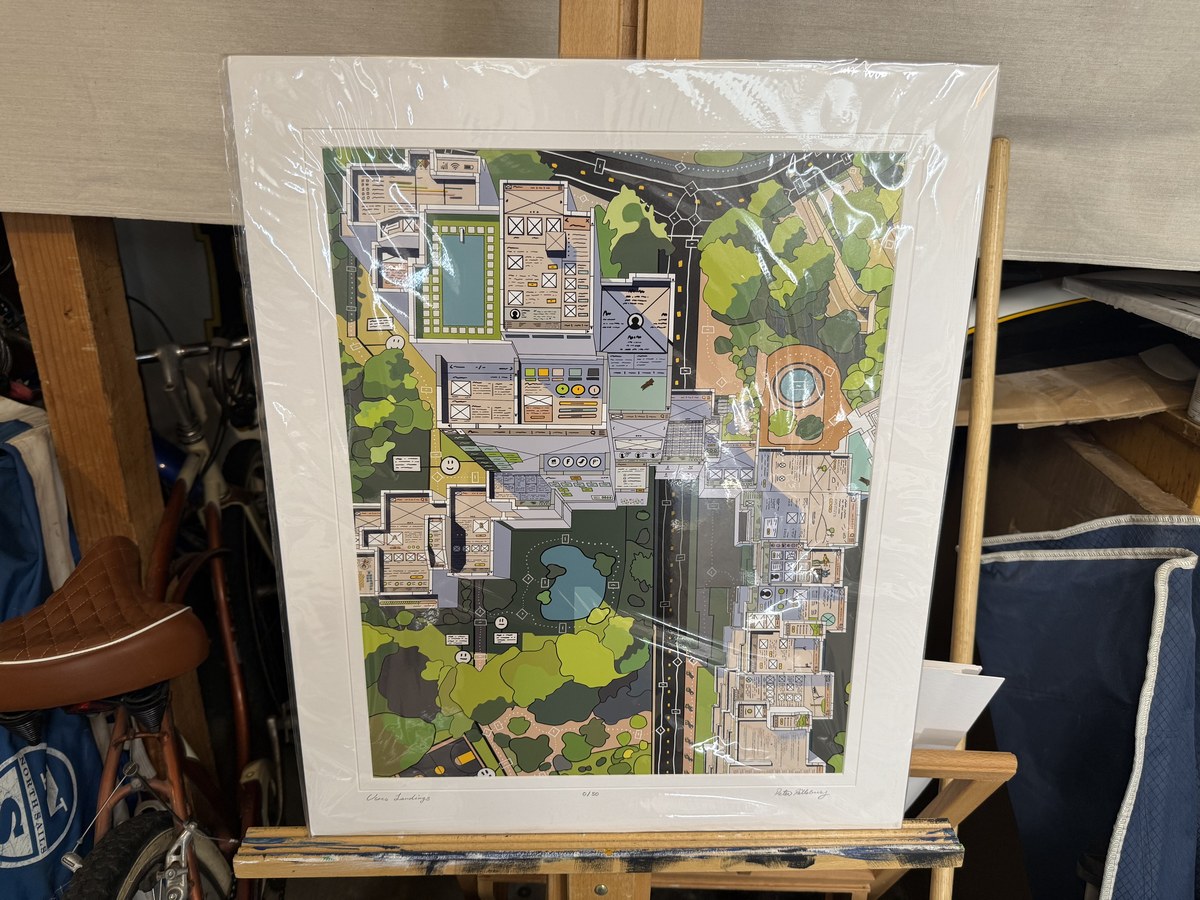 Signed limited edition print in 22x26 mat