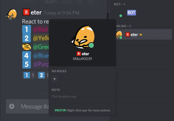 Github Peterthehan Discord Reaction Role Bot A Discord Bot That Allows Users To Self Assign Roles Using Reactions