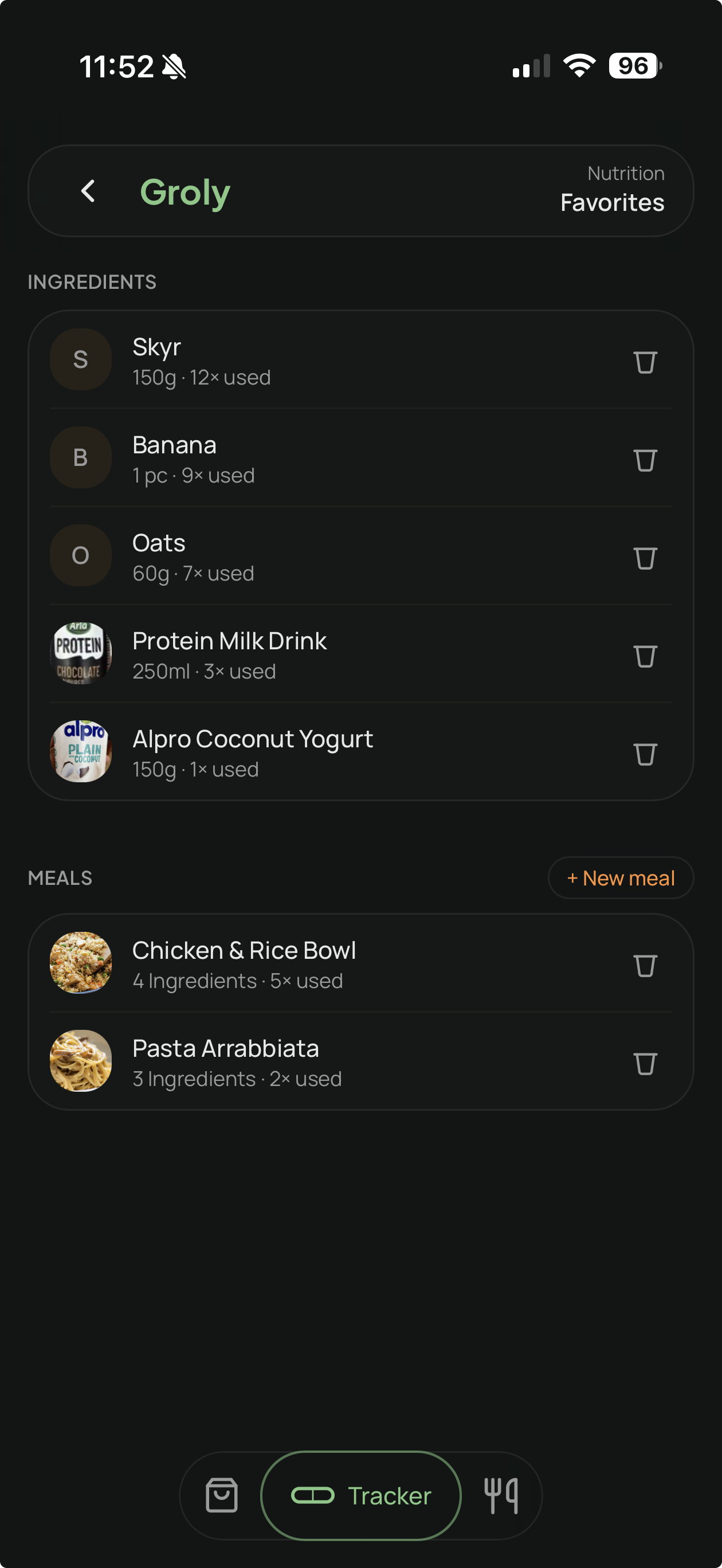 Food & meal favorites