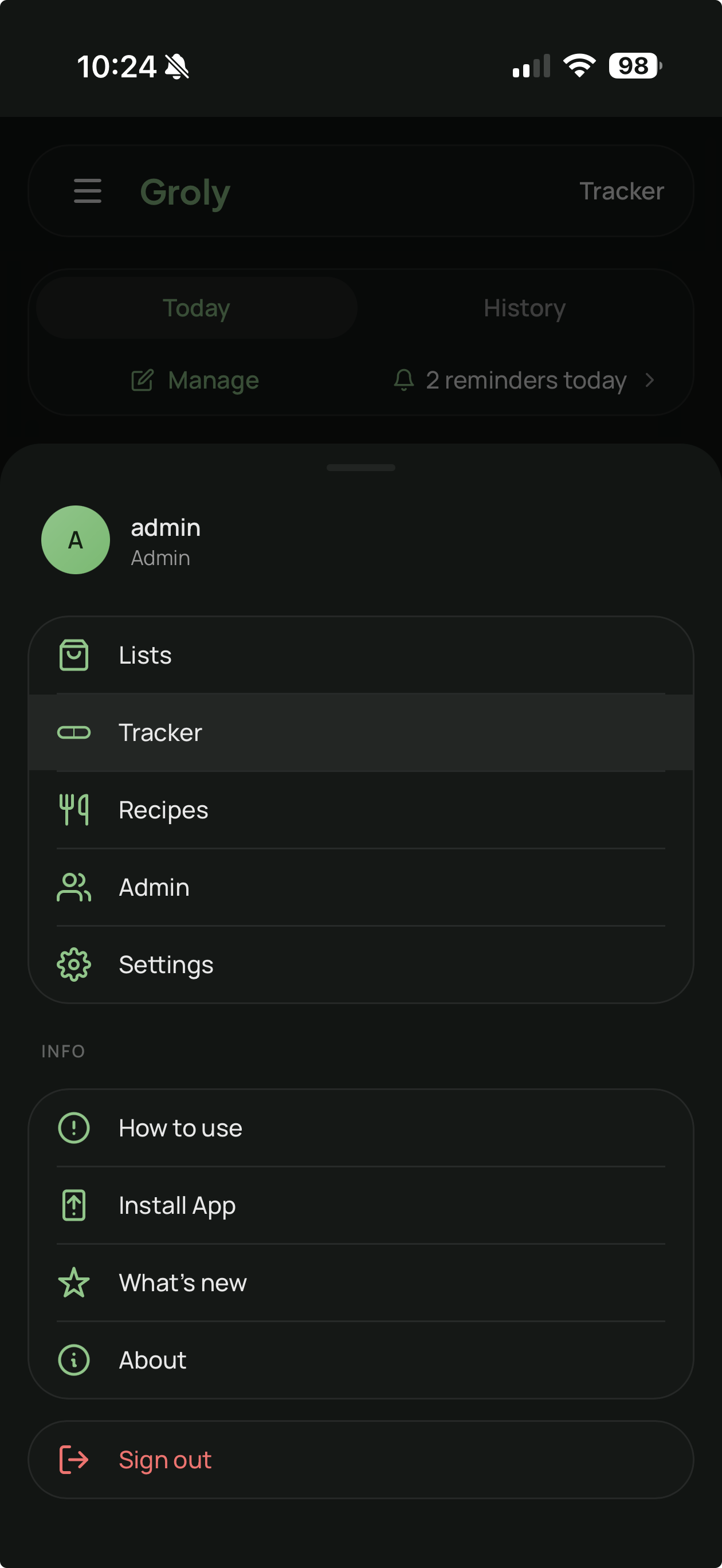 Navigation menu