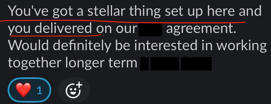 Client message
