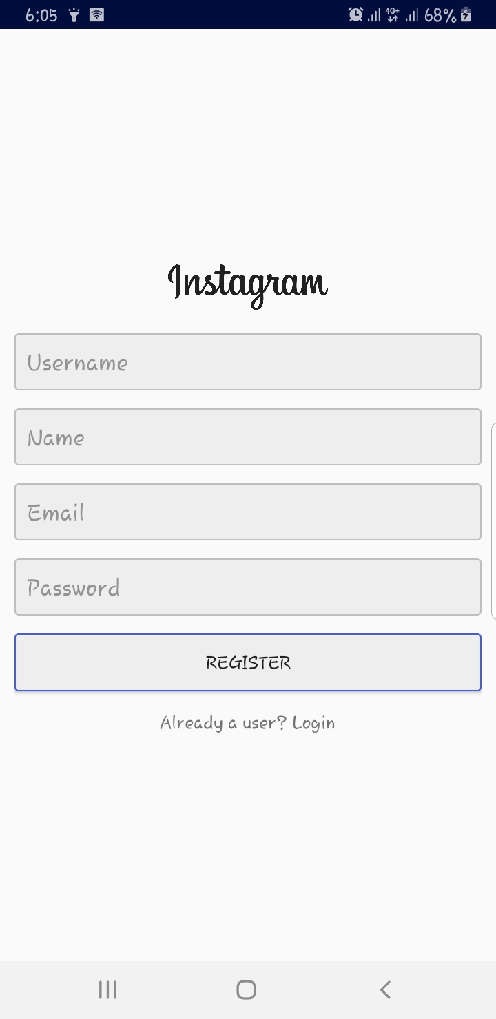 Register Screen