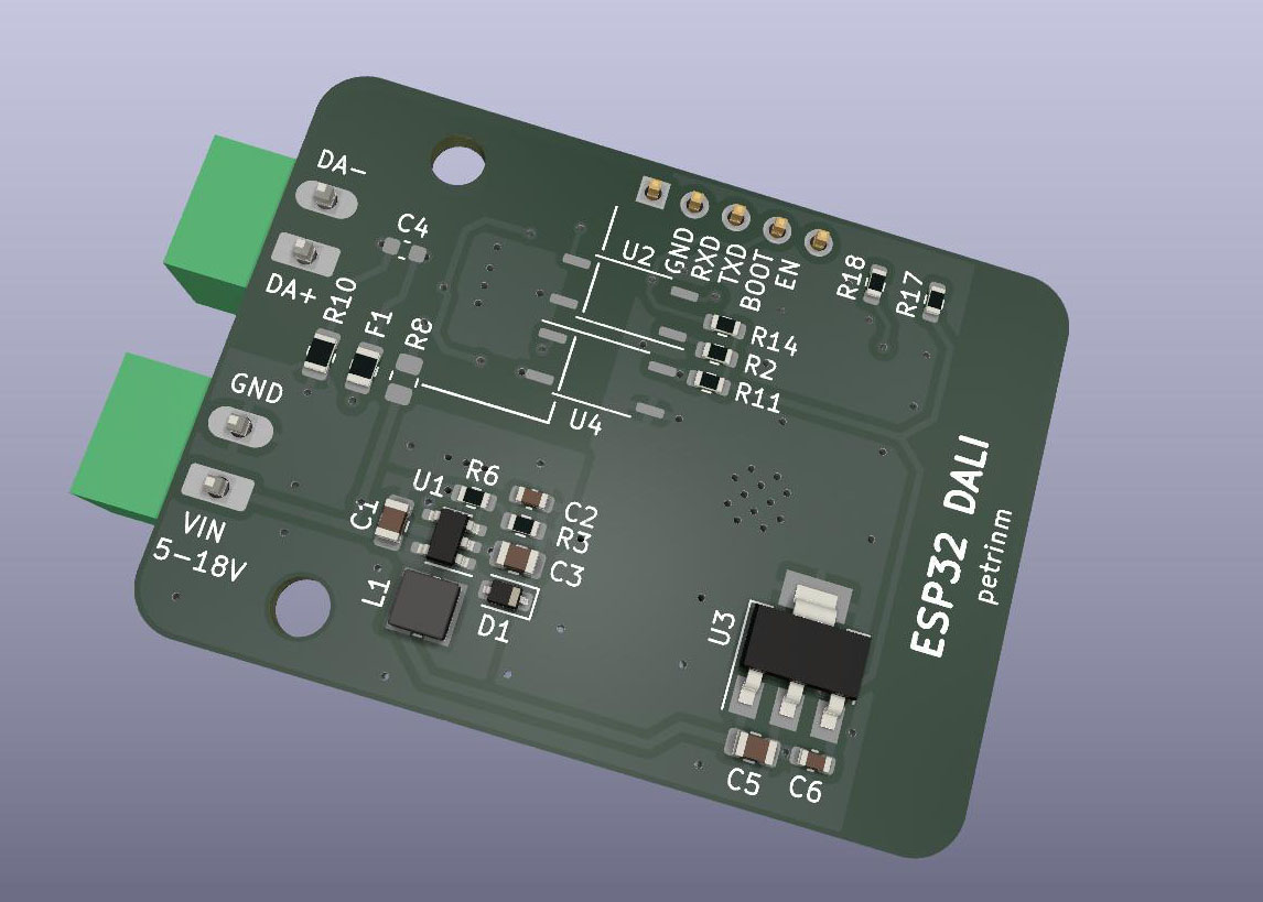 ESP32Dali back side