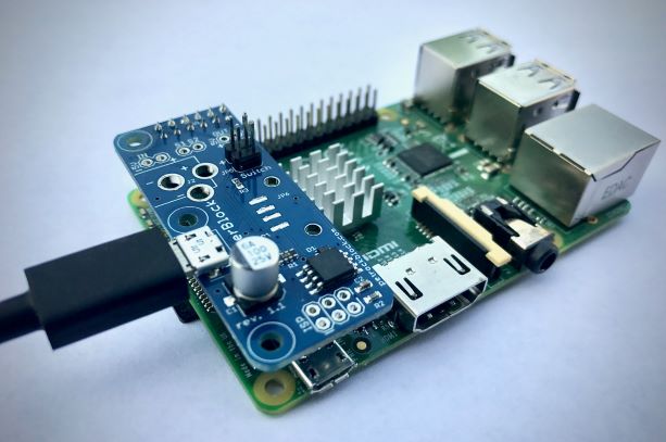 PowerBlock attached to Raspberry Pi