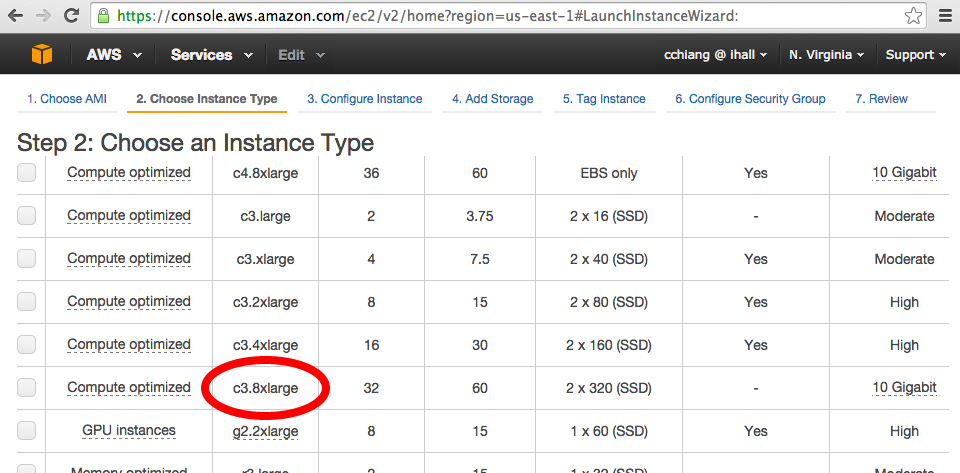 Instance type