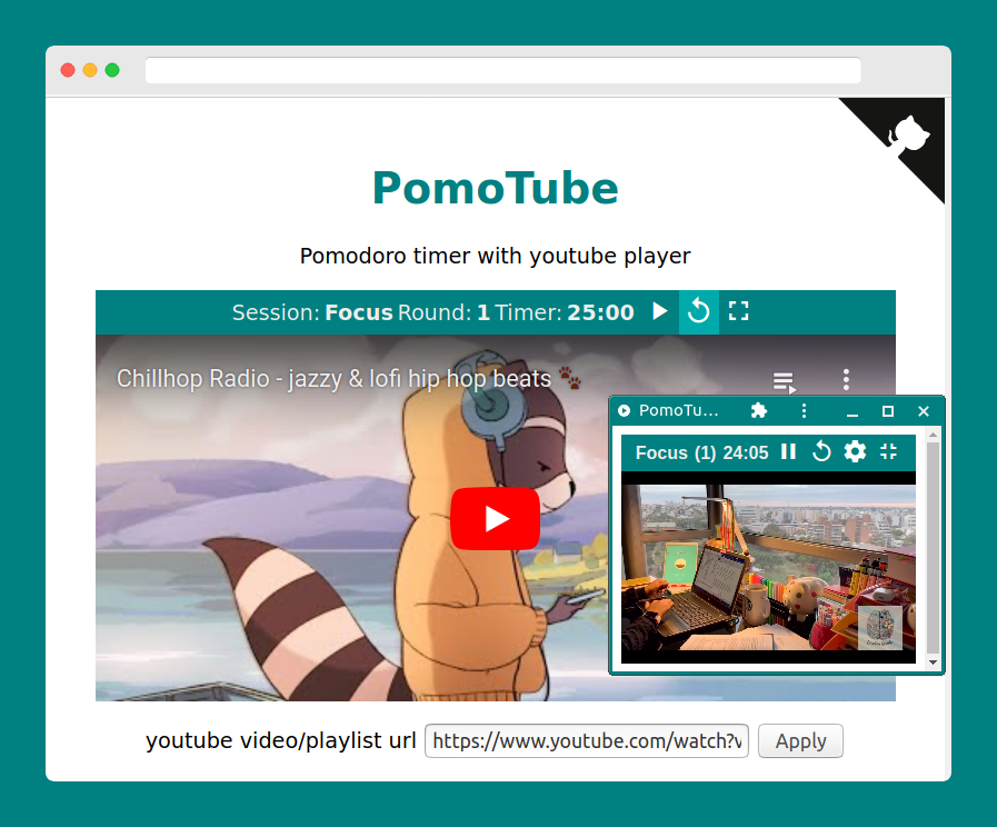 PomoTube Screenshot