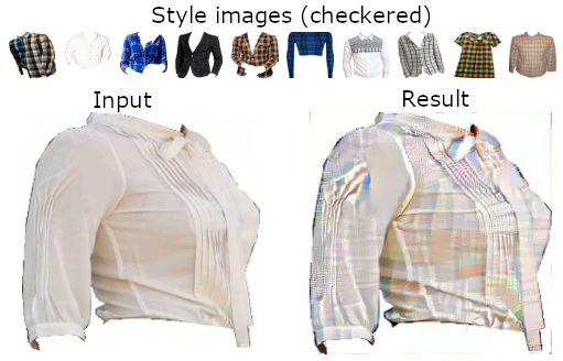 multiple style transfer results